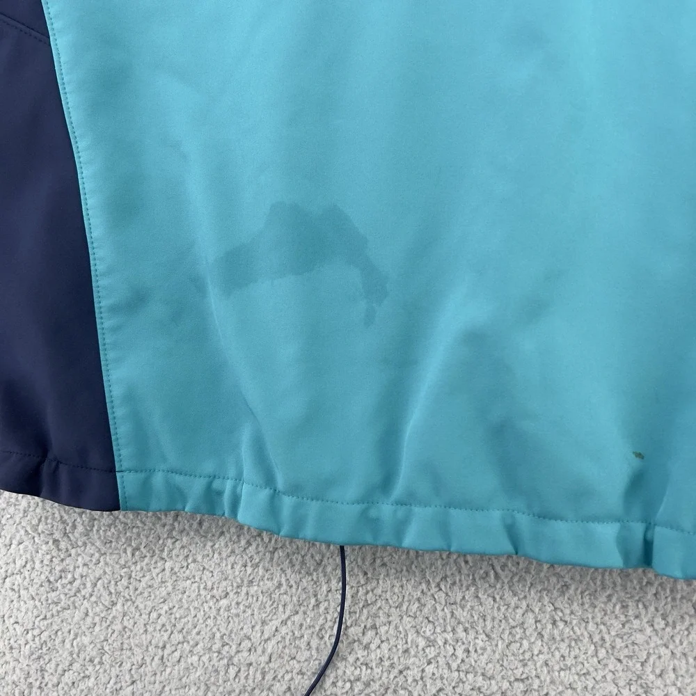 The North Face Apex Bionic Soft Shell Jacket Men's Large Blue Teal Full Zip Outd